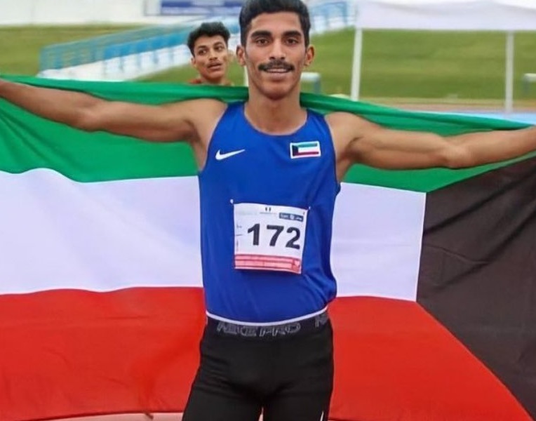 العازمي يفوز ببرونزية 400 متر جري بالبطولة العربية لألعاب القوى للناشئين بتونس