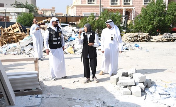 جولة ميدانية للتأكد من الالتزام باشتراطات البناء في السكن الخاص بالعاصمة