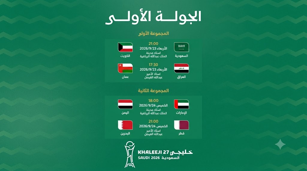اللجنة المنظمة تعلن جدول مباريات