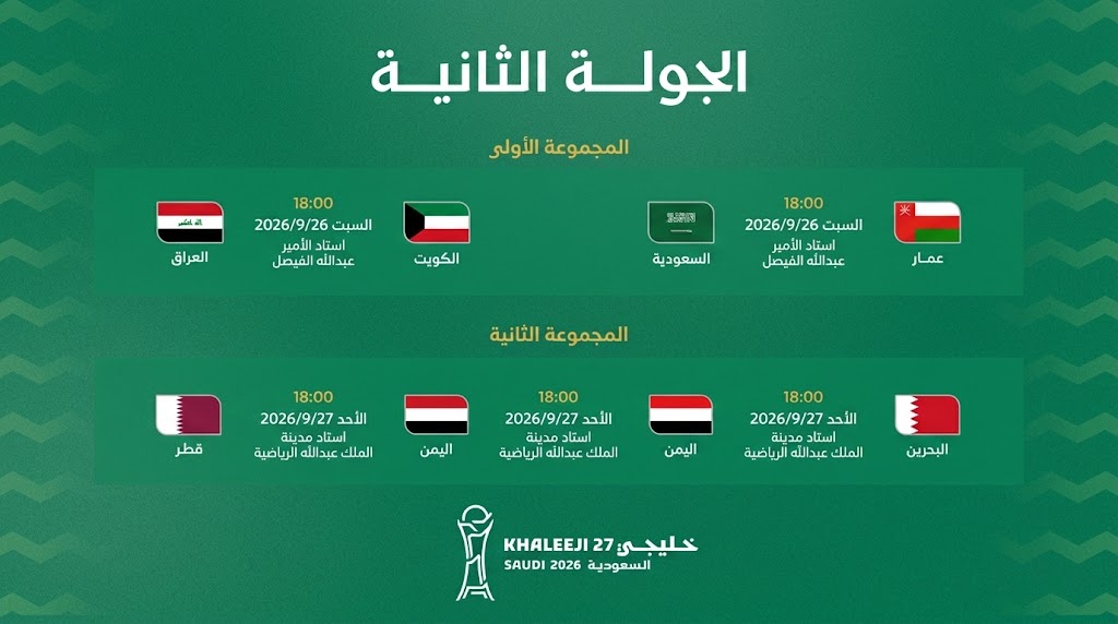 اللجنة المنظمة تعلن جدول مباريات
